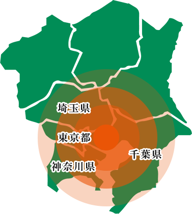 東京都,神奈川県,千葉県,埼玉県